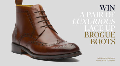 Win a pair of luxurious lace up Brogue Boots